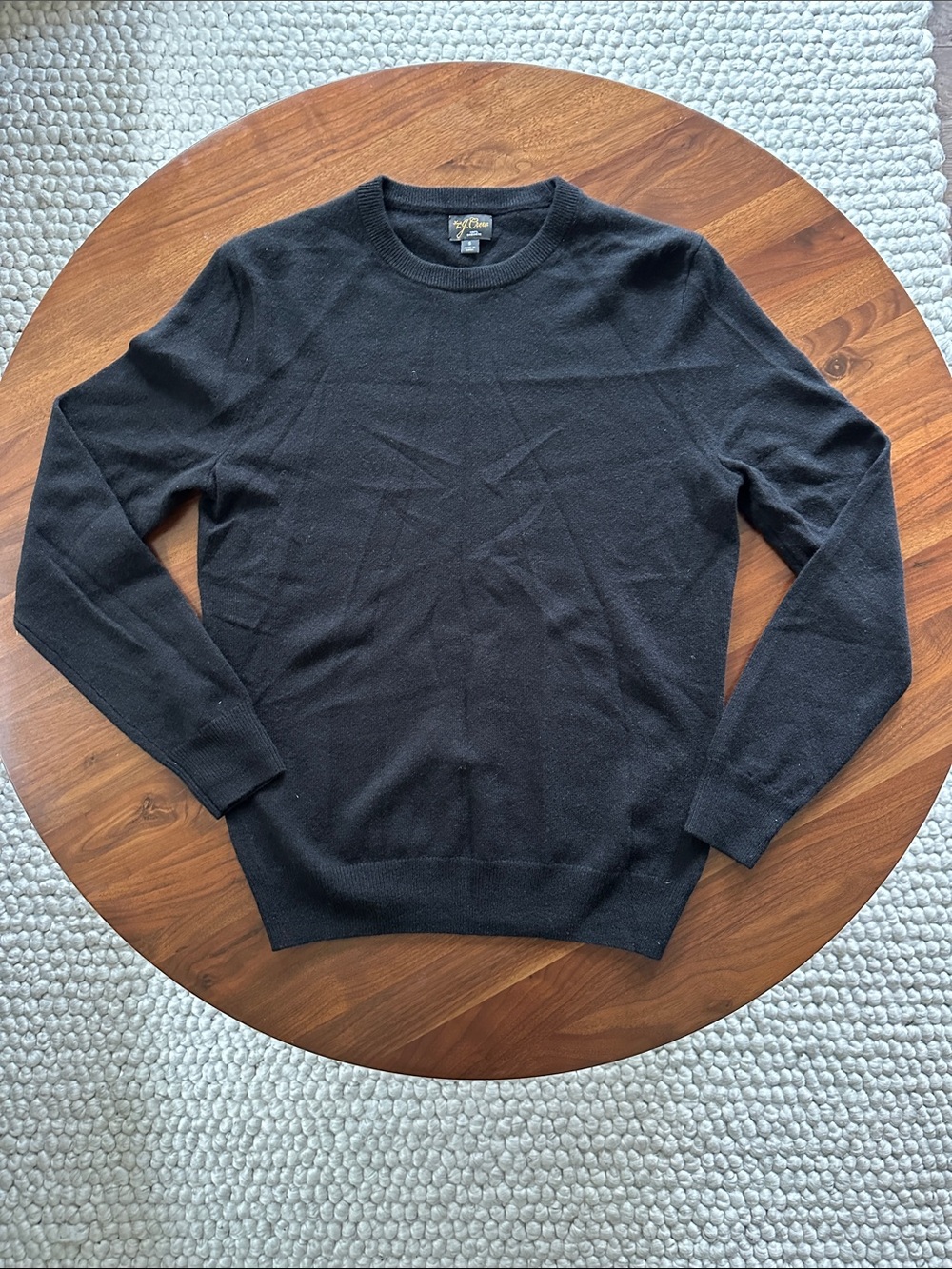 J. Crew Black Crewneck cashmere Sweater